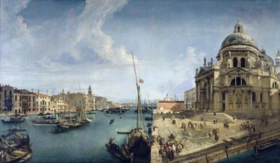 Entrance to the Grand Canal and Santa Maria della Salute, Venice by Michele Marieschi